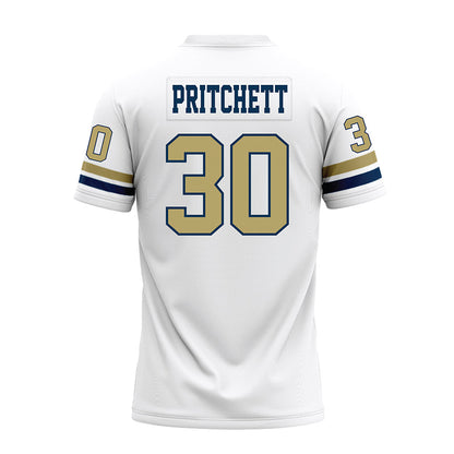 Georgia Tech - NCAA Football : Lawson Pritchett - White Premium Football Jersey