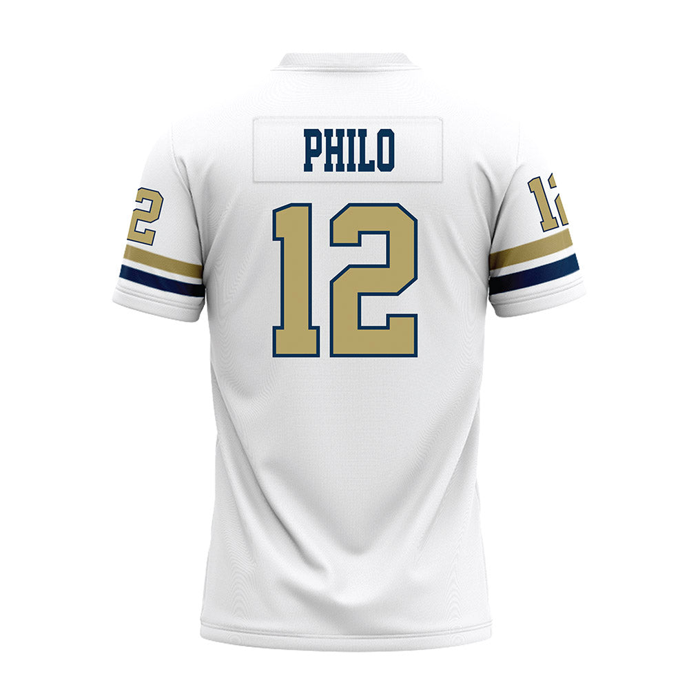 Georgia Tech - NCAA Football : Aaron Philo - White Premium Football Jersey
