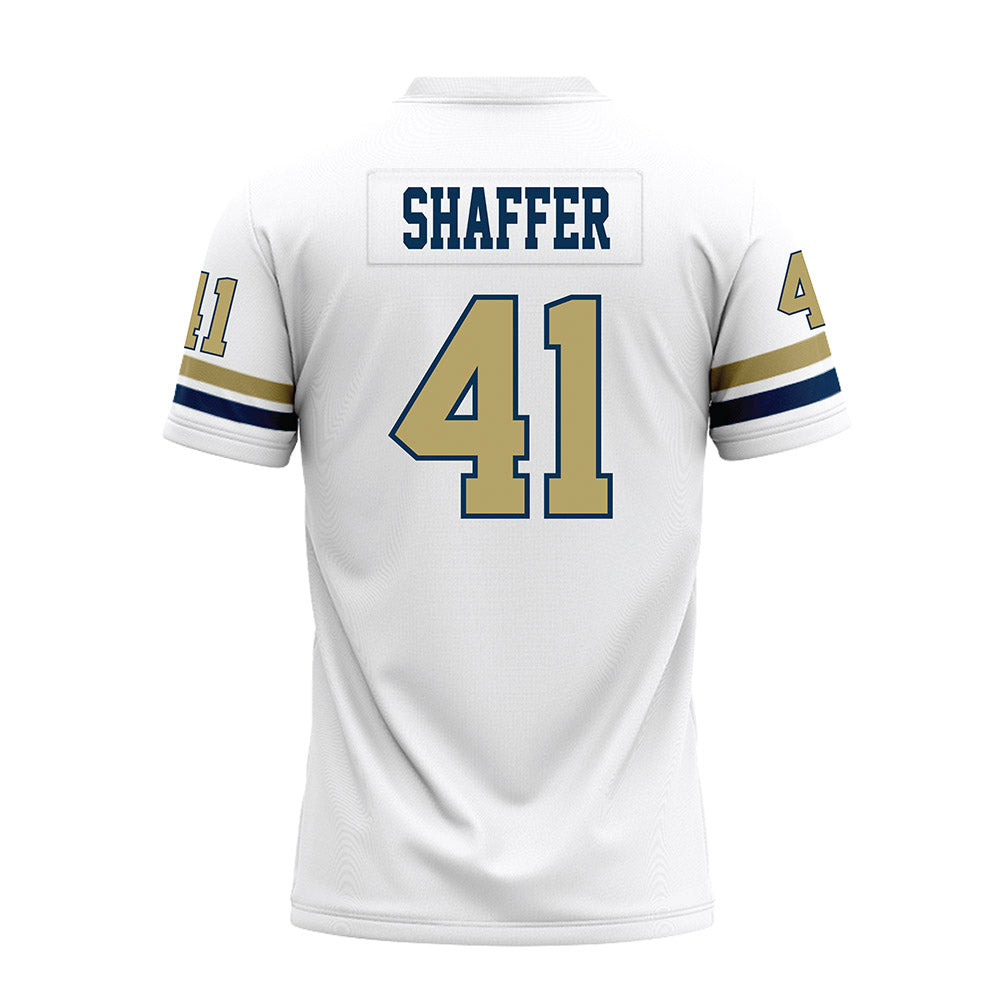 Georgia Tech - NCAA Football : Landon Shaffer - White Premium Football Jersey-1