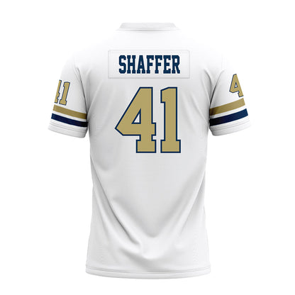 Georgia Tech - NCAA Football : Landon Shaffer - White Premium Football Jersey-1