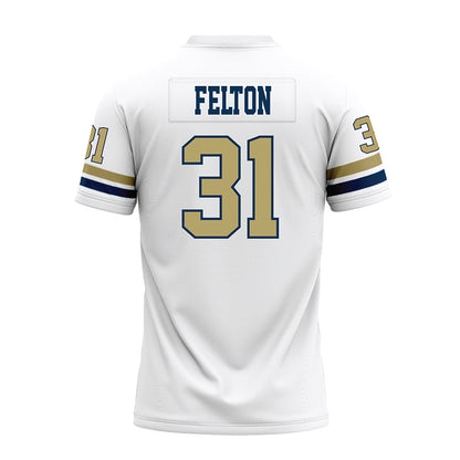 Georgia Tech - NCAA Football : Fenix Felton - White Premium Football Jersey-1