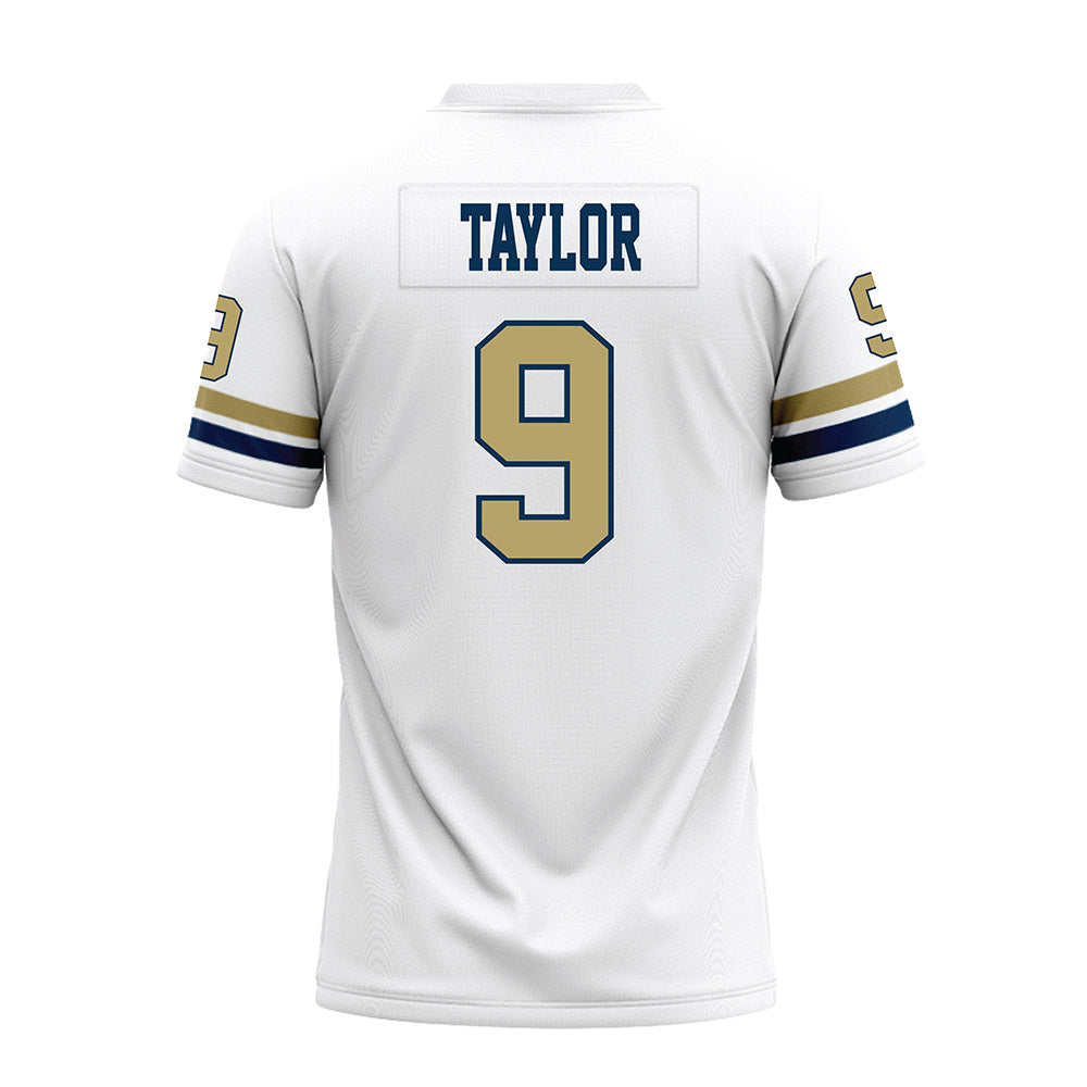 Georgia Tech - NCAA Football : Zion Taylor - White Premium Football Jersey-1