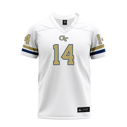 Georgia Tech - NCAA Football : Graham Knowles - White Premium Football Jersey