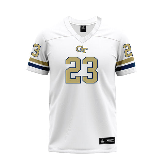 Georgia Tech - NCAA Football : Zachary Tobe - White Premium Football Jersey