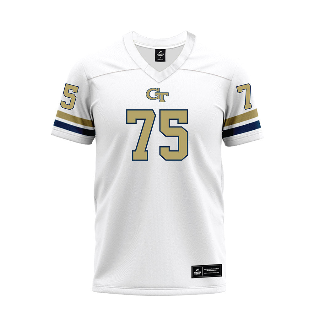 Georgia Tech - NCAA Football : Andrew Rosinski - White Premium Football Jersey-0
