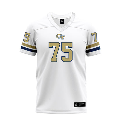 Georgia Tech - NCAA Football : Andrew Rosinski - White Premium Football Jersey-0