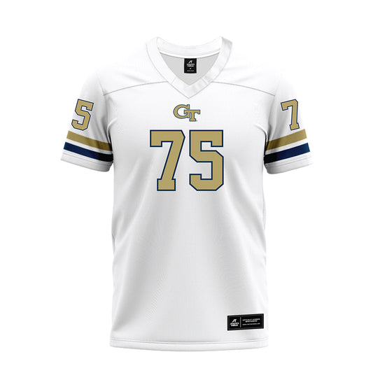 Georgia Tech - NCAA Football : Andrew Rosinski - White Premium Football Jersey-0