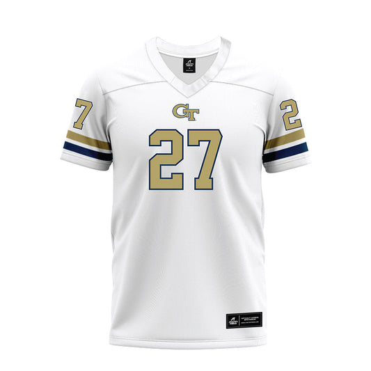 Georgia Tech - NCAA Football : Chad Alexander - White Premium Football Jersey