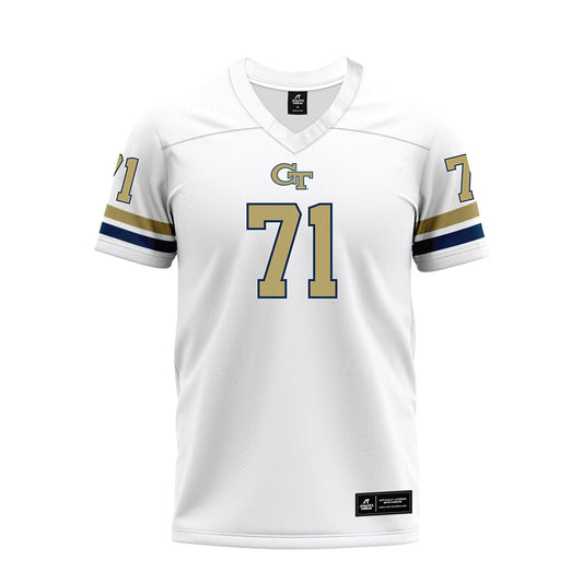 Georgia Tech - NCAA Football : Peyton Joseph - White Premium Football Jersey-0