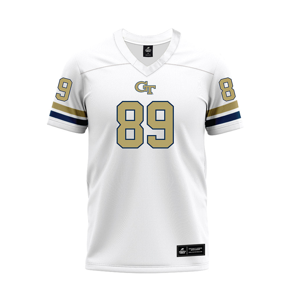Georgia Tech - NCAA Football : Chris Elko - White Premium Football Jersey