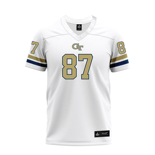 Georgia Tech - NCAA Football : Jamauri Brice - White Premium Football Jersey-0