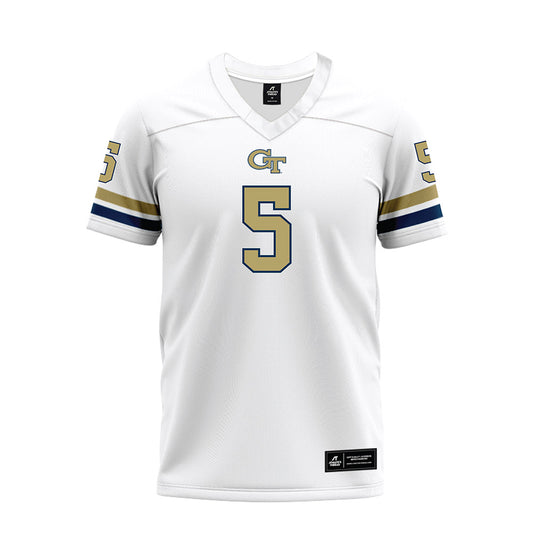 Georgia Tech - NCAA Football : Clayton Powell-Lee - White Premium Football Jersey