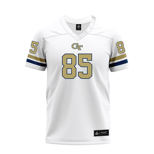 Georgia Tech - NCAA Football : Jordan Allen - White Premium Football Jersey-0