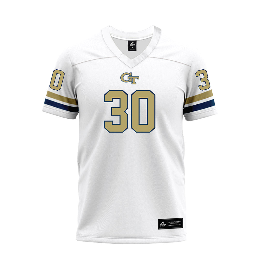 Georgia Tech - NCAA Football : Lawson Pritchett - White Premium Football Jersey