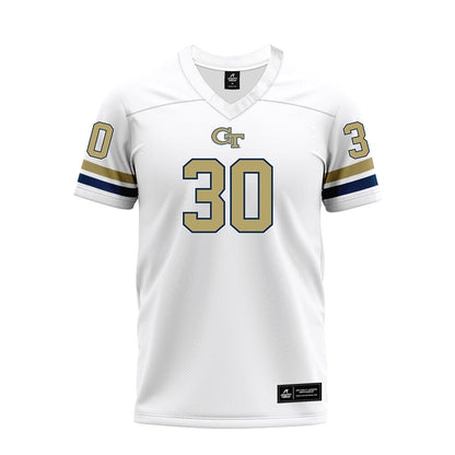 Georgia Tech - NCAA Football : Lawson Pritchett - White Premium Football Jersey
