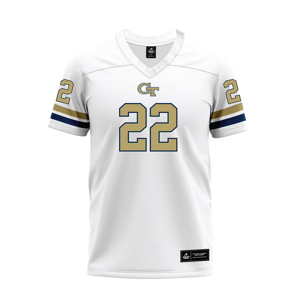 Georgia Tech - NCAA Football : Trelain Maddox - White Premium Football Jersey-0