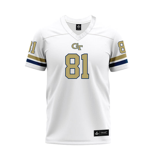 Georgia Tech - NCAA Football : Cal Faulkner - White Premium Football Jersey-0