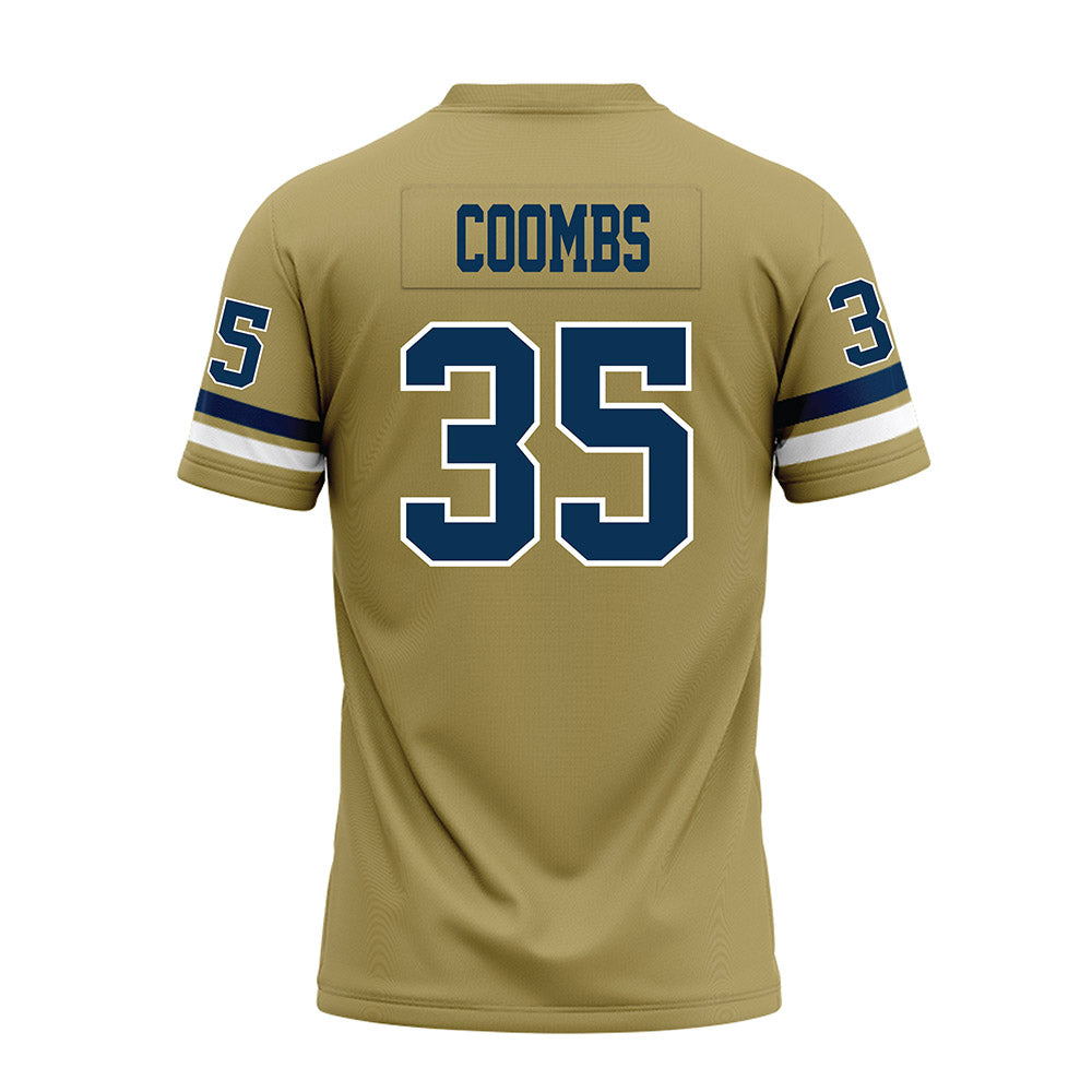 Georgia Tech - NCAA Football : Carrington Coombs - Gold Premium Football Jersey-1
