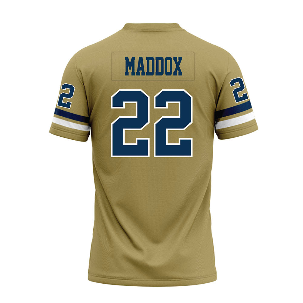 Georgia Tech - NCAA Football : Trelain Maddox - Gold Premium Football Jersey-1
