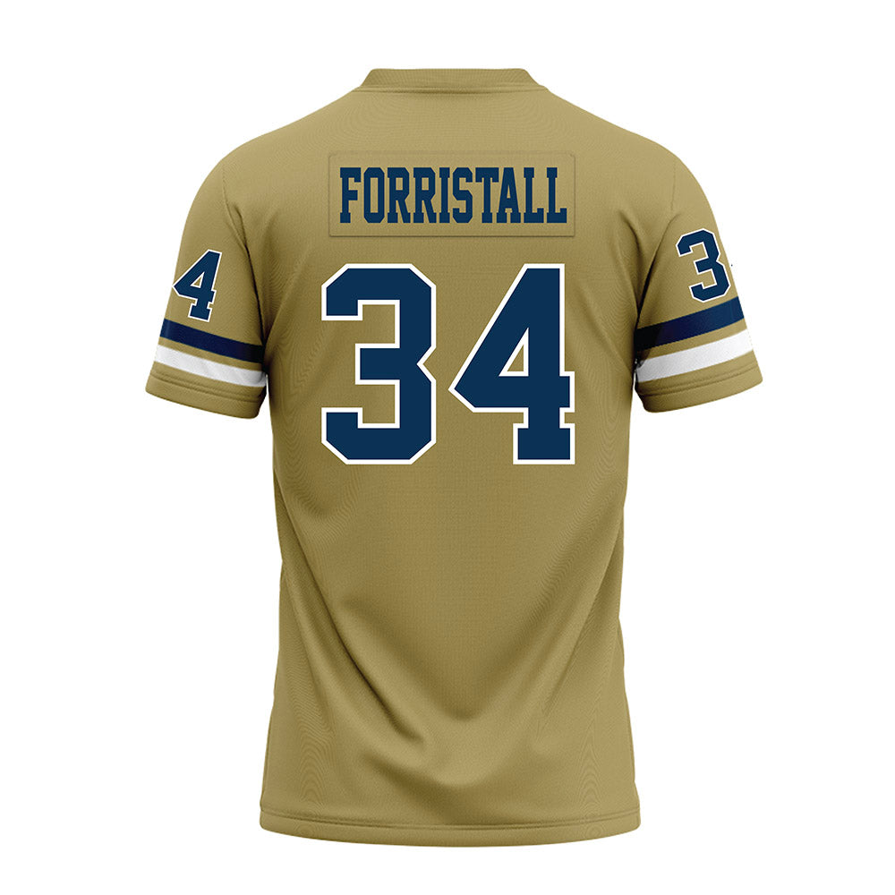 Georgia Tech - NCAA Football : Myles Forristall - Gold Premium Football Jersey-1