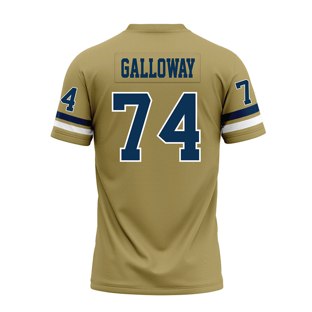 Georgia Tech - NCAA Football : Benjamin Galloway - Gold Premium Football Jersey