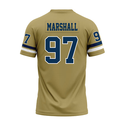 Georgia Tech - NCAA Football : Landen Marshall - Gold Premium Football Jersey
