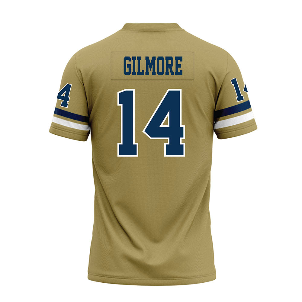 Georgia Tech - NCAA Football : Jyron Gilmore - Gold Premium Football Jersey-1