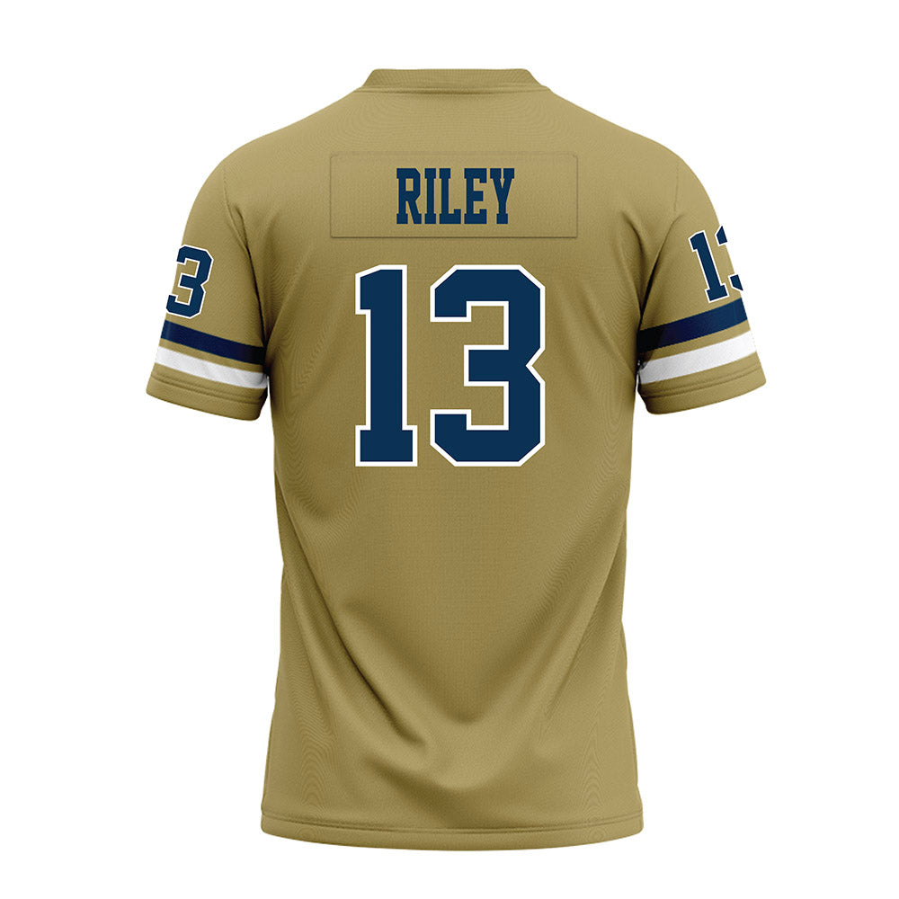 Georgia Tech - NCAA Football : Savion Riley - Gold Premium Football Jersey-1