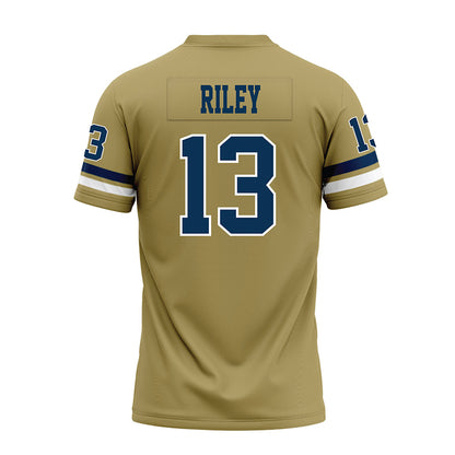 Georgia Tech - NCAA Football : Savion Riley - Gold Premium Football Jersey-1