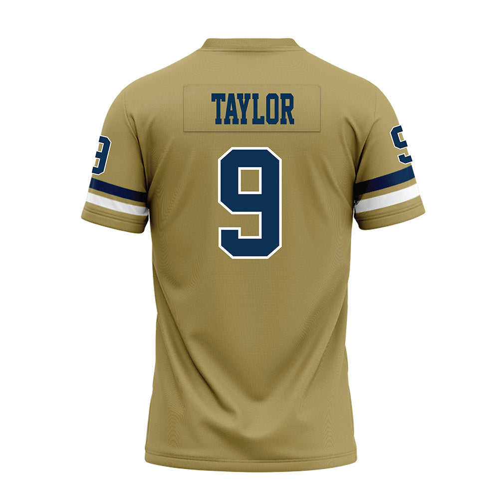 Georgia Tech - NCAA Football : Zion Taylor - Gold Premium Football Jersey-1