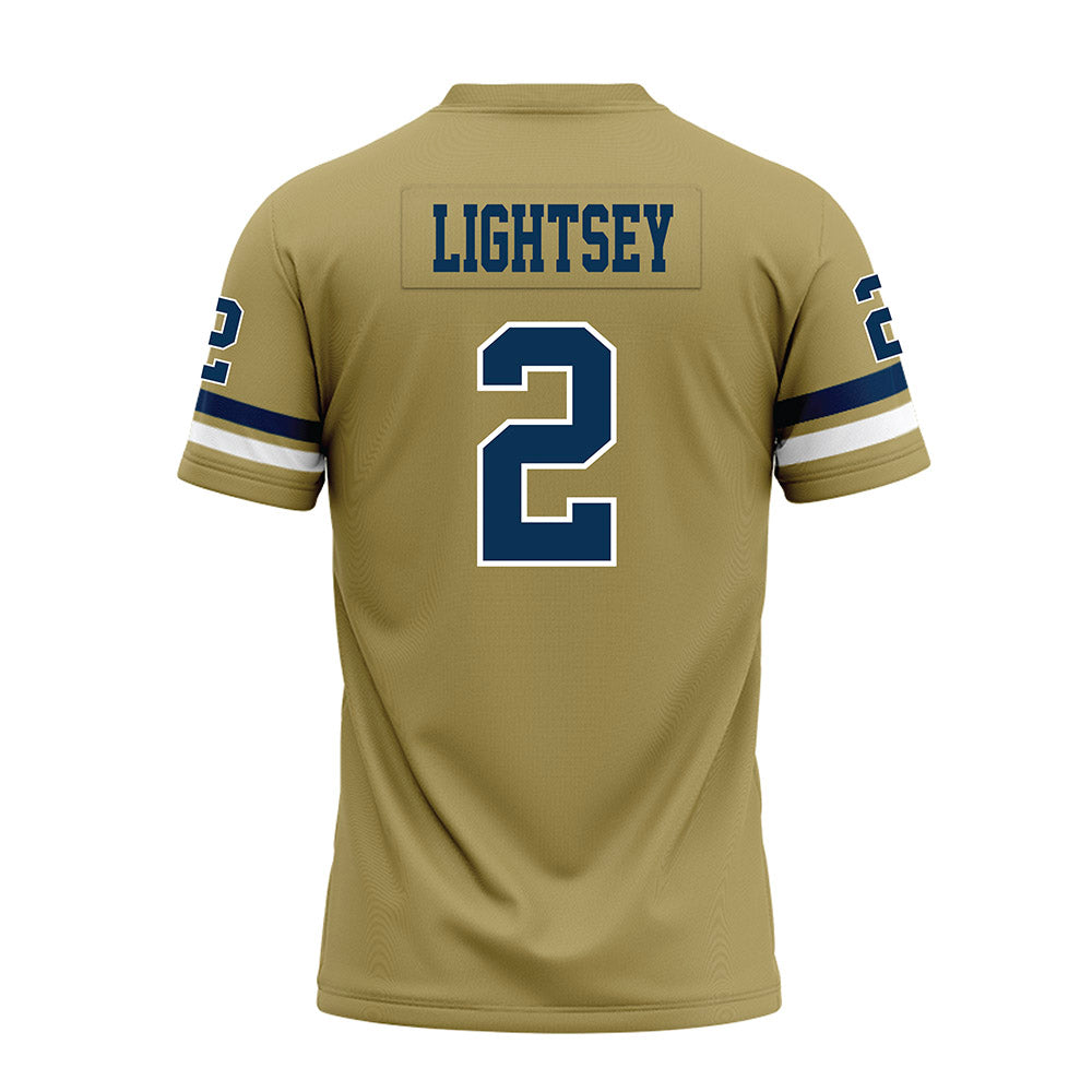 Georgia Tech - NCAA Football : Ej Lightsey - Gold Premium Football Jersey