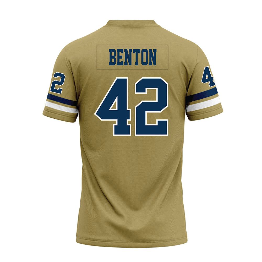 Georgia Tech - NCAA Football : Will Benton - Gold Premium Football Jersey-1