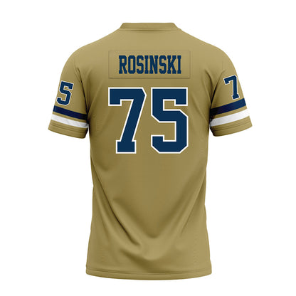 Georgia Tech - NCAA Football : Andrew Rosinski - Gold Premium Football Jersey-1