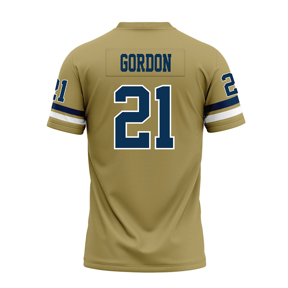 Georgia Tech - NCAA Football : Daylon Gordon - Gold Premium Football Jersey-1