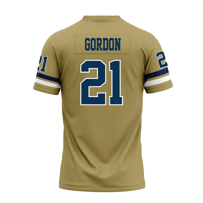 Georgia Tech - NCAA Football : Daylon Gordon - Gold Premium Football Jersey-1
