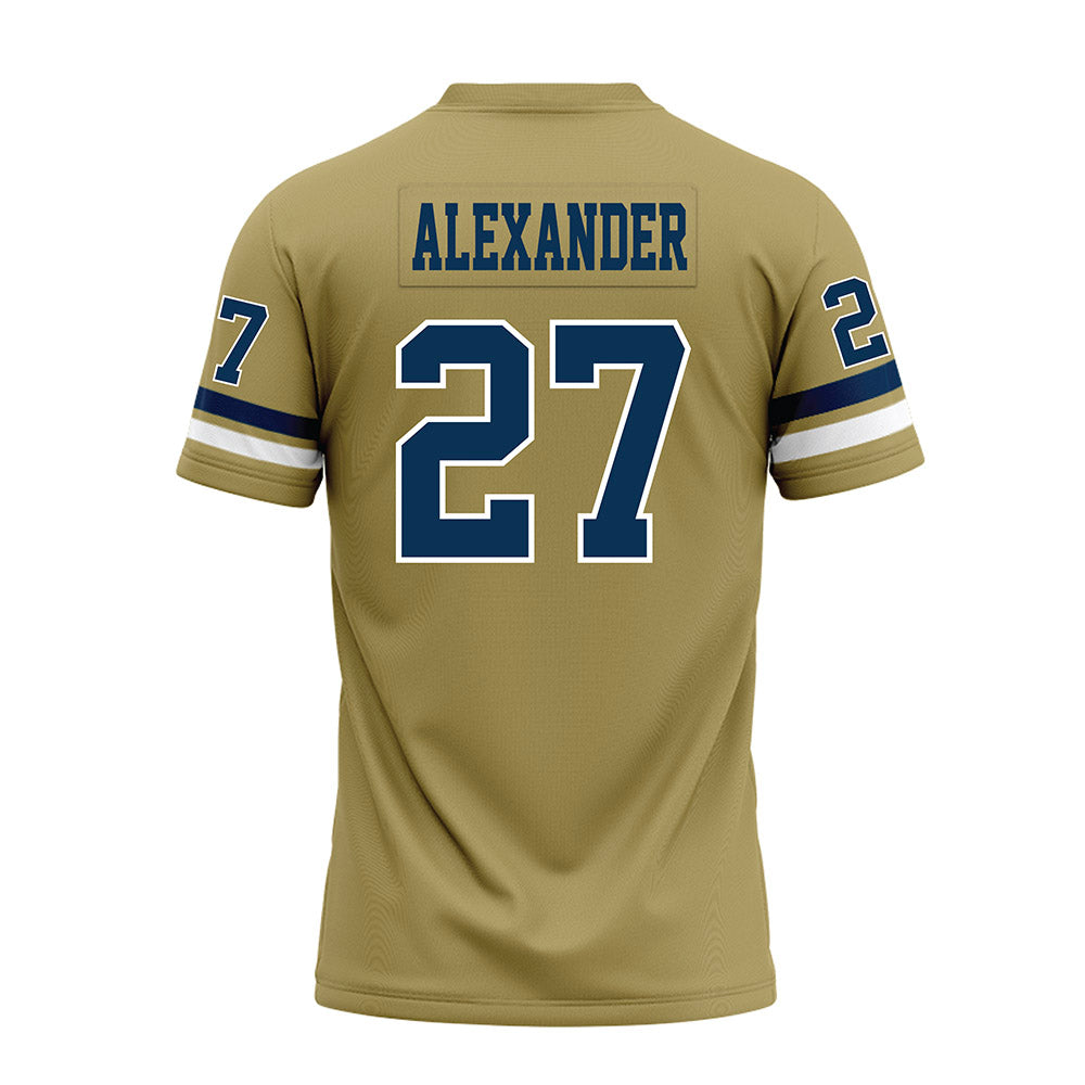 Georgia Tech - NCAA Football : Chad Alexander - Gold Premium Football Jersey