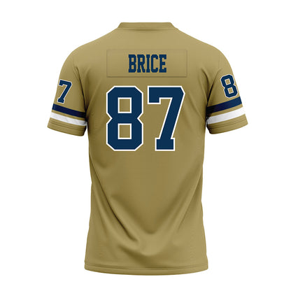 Georgia Tech - NCAA Football : Jamauri Brice - Gold Premium Football Jersey-1