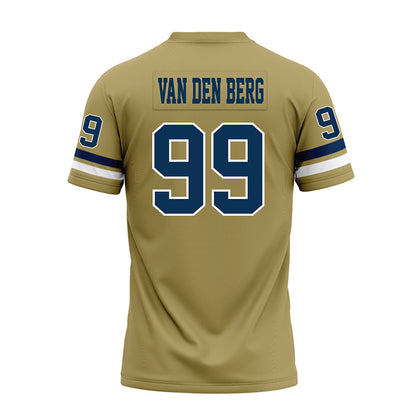 Georgia Tech - NCAA Football : Jordan van den Berg - Gold Premium Football Jersey
