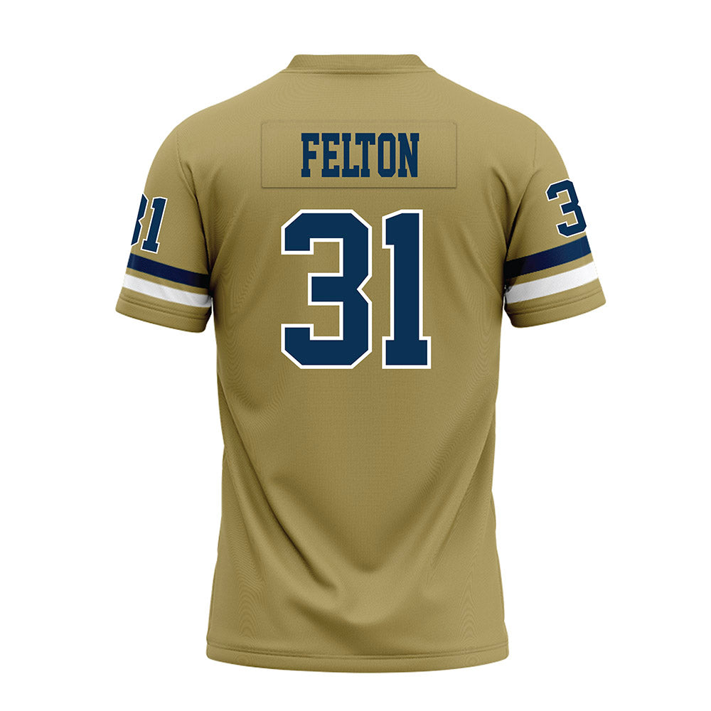 Georgia Tech - NCAA Football : Fenix Felton - Gold Premium Football Jersey-1