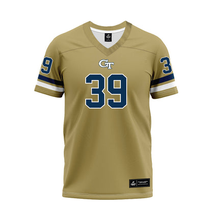 Georgia Tech - NCAA Football : Will Kiker - Gold Premium Football Jersey-0