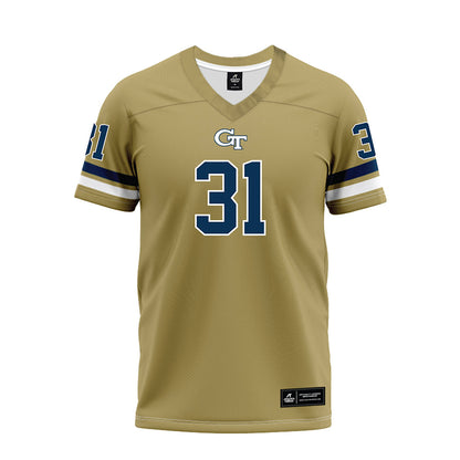 Georgia Tech - NCAA Football : Fenix Felton - Gold Premium Football Jersey-0
