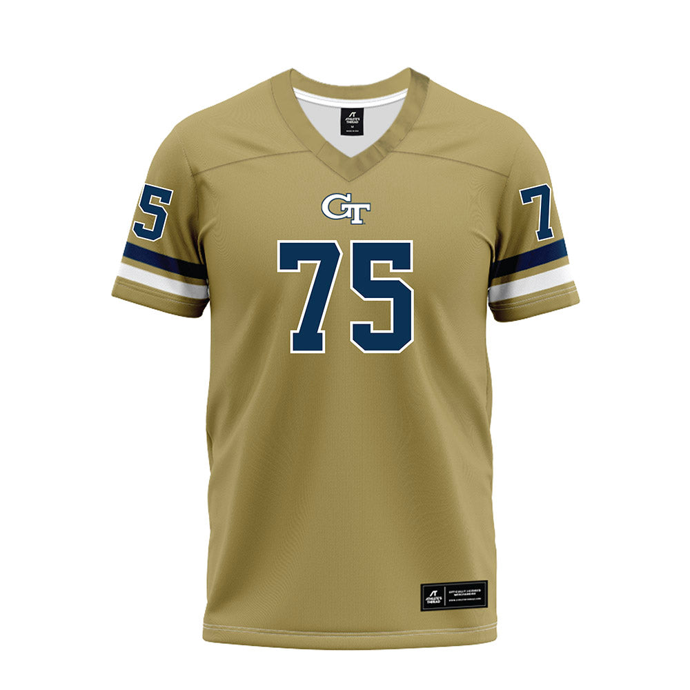 Georgia Tech - NCAA Football : Andrew Rosinski - Gold Premium Football Jersey-0