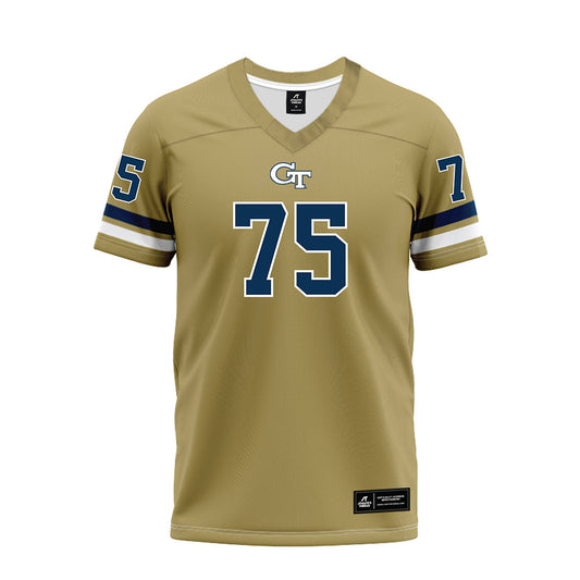 Georgia Tech - NCAA Football : Andrew Rosinski - Gold Premium Football Jersey-0