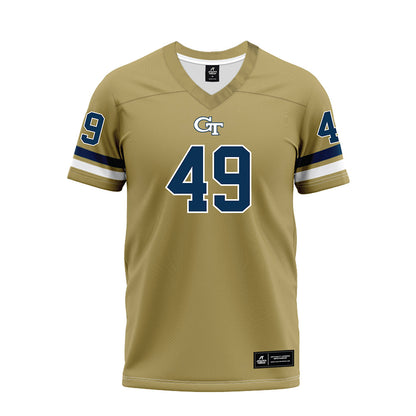 Georgia Tech - NCAA Football : Chuma Okoye - Gold Premium Football Jersey