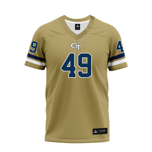 Georgia Tech - NCAA Football : Chuma Okoye - Gold Premium Football Jersey