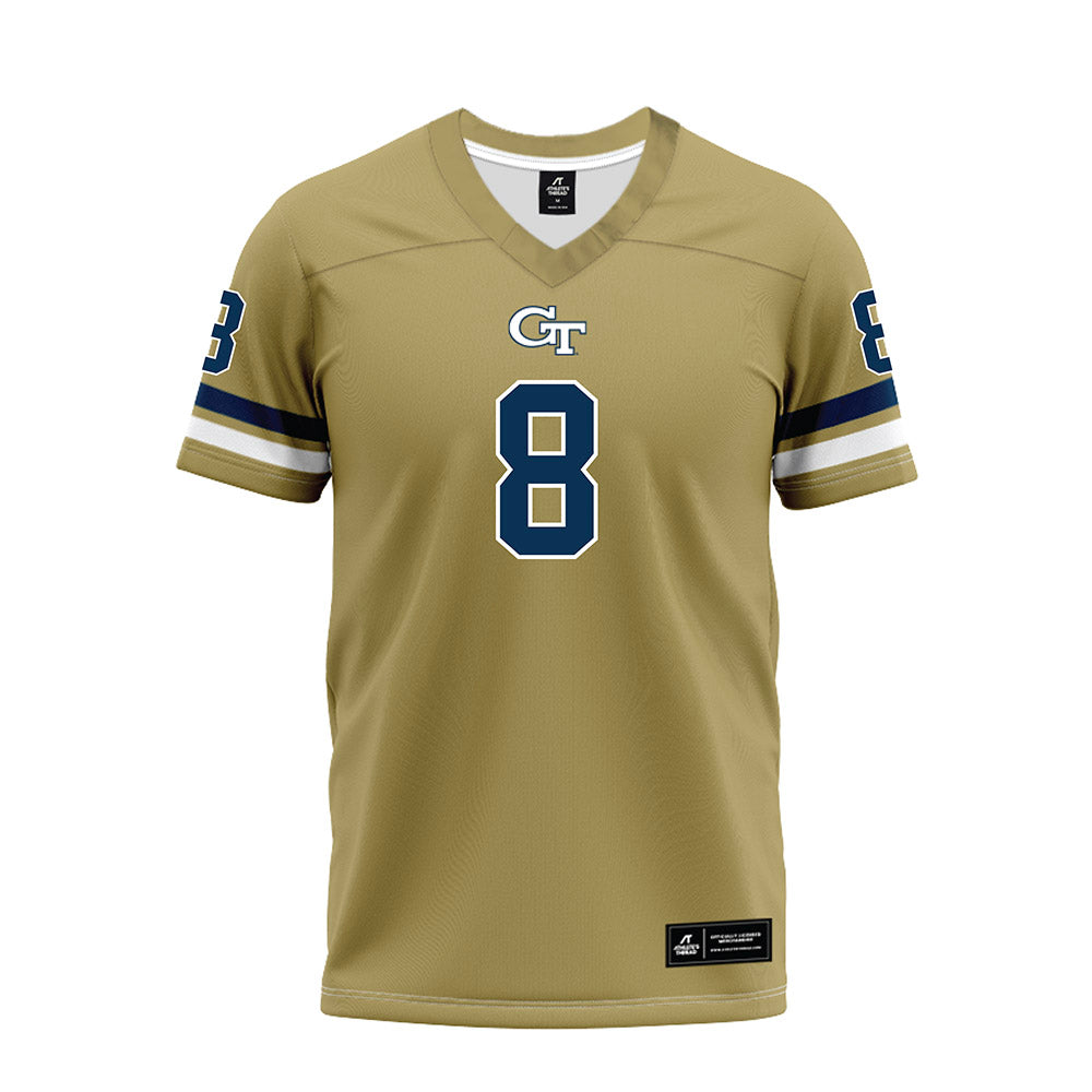 Georgia Tech - NCAA Football : Jordan Boyd - Gold Premium Football Jersey-0