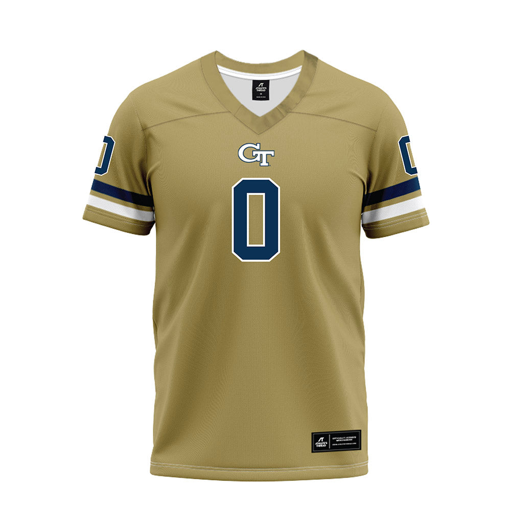 Georgia Tech - NCAA Football : Melvin Jordan IV - Gold Premium Football Jersey-0