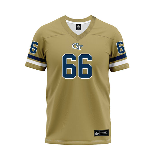 Georgia Tech - NCAA Football : William Reed - Gold Premium Football Jersey-0