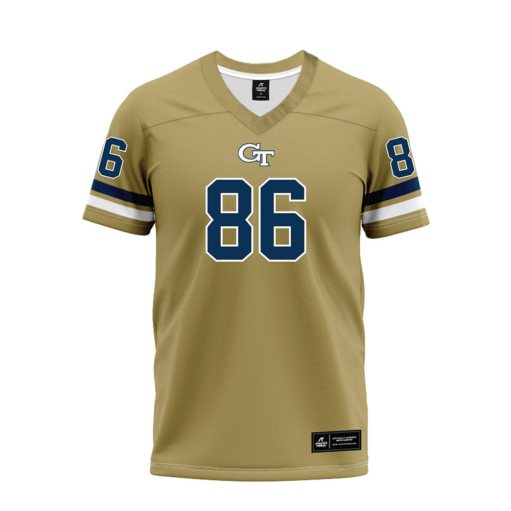 Georgia Tech - NCAA Football : Kevin Roche Jr - Gold Premium Football Jersey-0