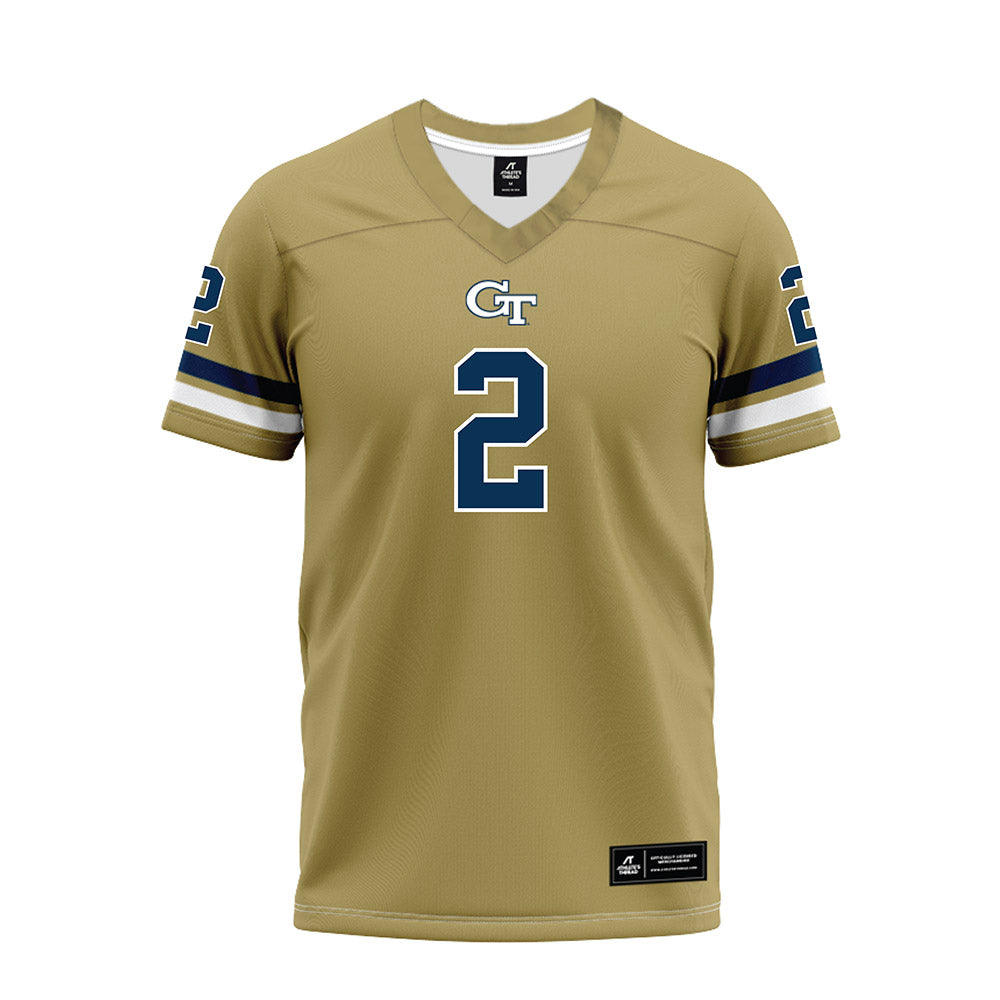 Georgia Tech - NCAA Football : Ej Lightsey - Gold Premium Football Jersey